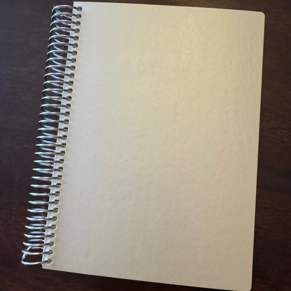 Erin Condren champagne vegan leather lined notebook a5 size new - Picture 4 of 6